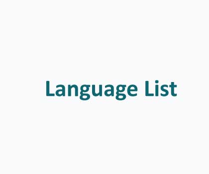 Interpreting Language List